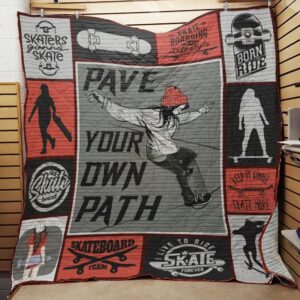 Skateboarding Quilt -Bt12_0308  Quilt